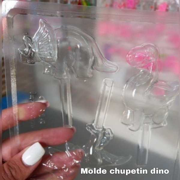 Producto - Molde plastico chupetin dinosaurios