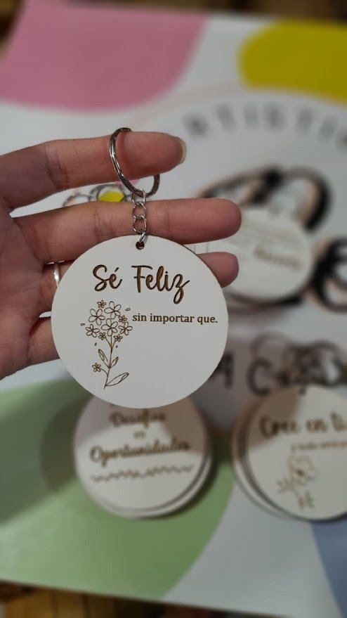 Producto - LLAVEROS CON FRASE MOTIV