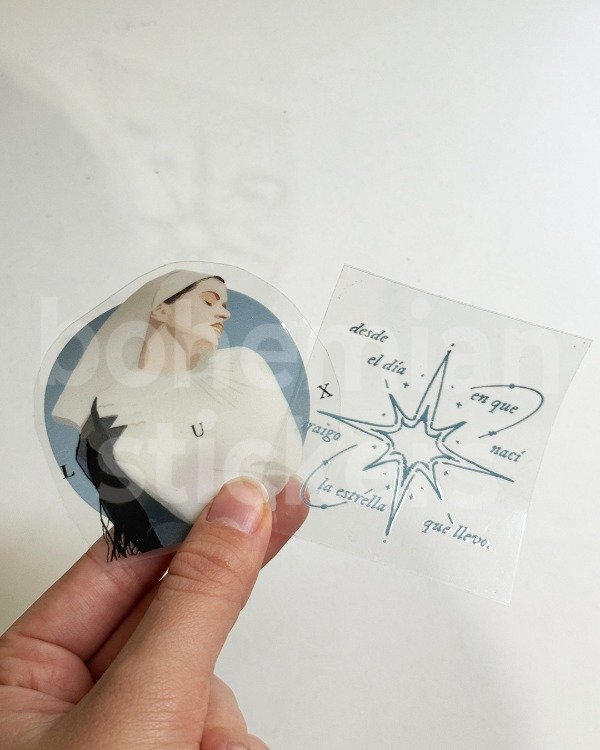 Producto - Sticker DTF UV x2 ROSALIA - Rosalia
