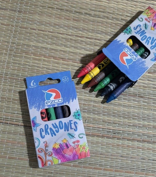 Producto - Crayones ezco de 8 cm x 6 unidades