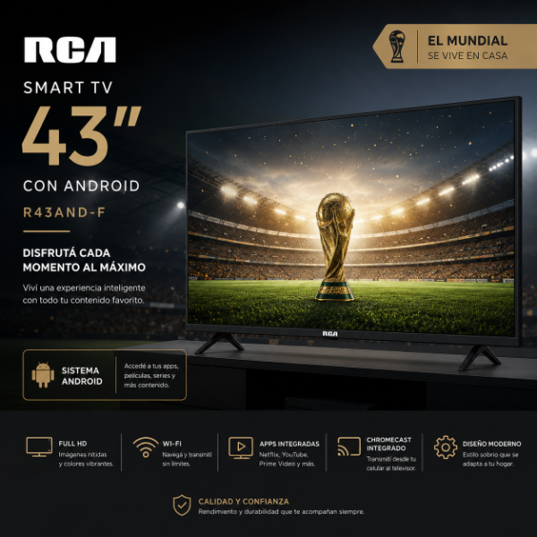 Producto - SMART TV RCA 43" CON ANDROID R43AND-F