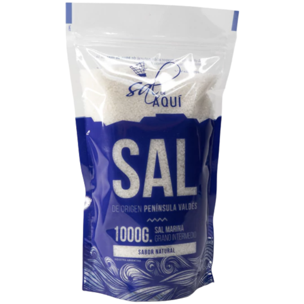 Producto - Sal Marina (Grano medio) - 1kg [Sal de Aquí]
