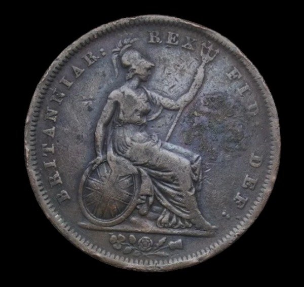 Producto - Gran Bretaña (1823) 1 Penny. Jorge IV - KM#693