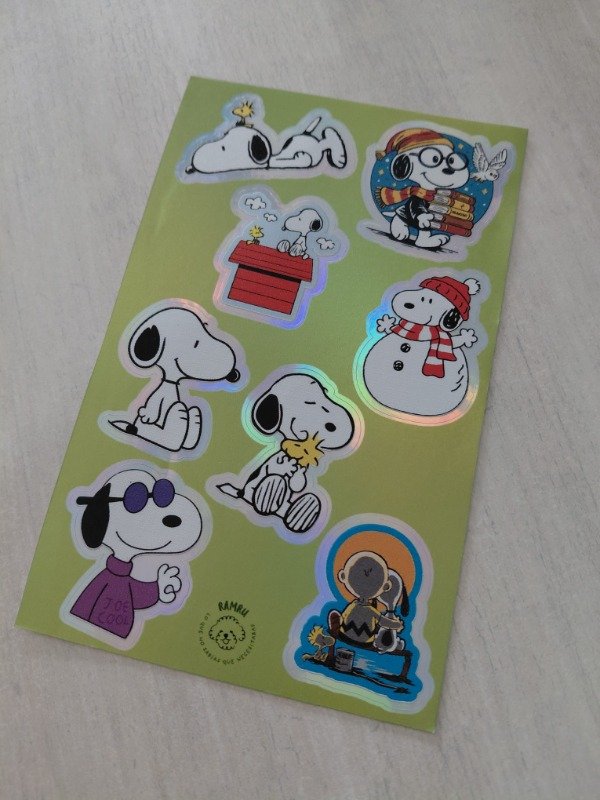 Producto - Planchitas de stickers - Snoopy