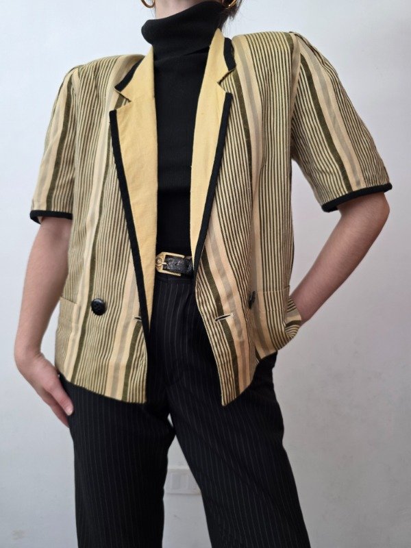 Blazer a rayas amarillo — imagen 11
