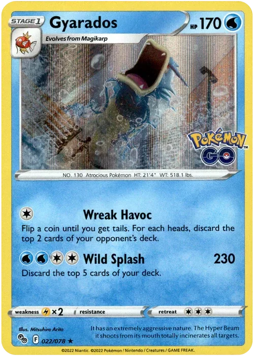 Producto - Gyarados - 022/078 - Pokemon Go - Holo