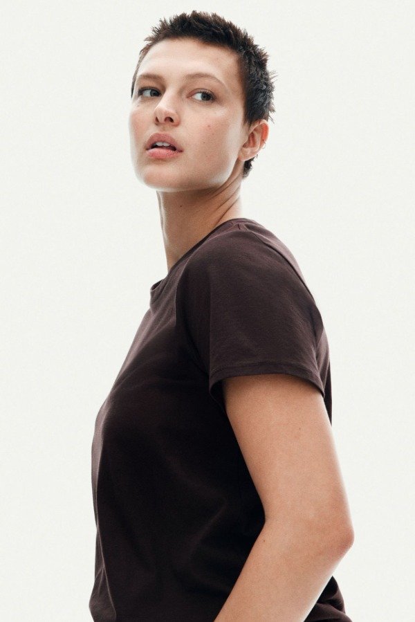 Producto - Remera HyM mujer marrón oscuro