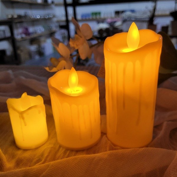 Producto - VELON/VELA LED LUZ CALIDA EFECTO FUEGO