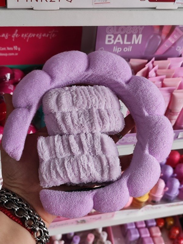 Producto - Set skin care vincha rígida + muñequeras