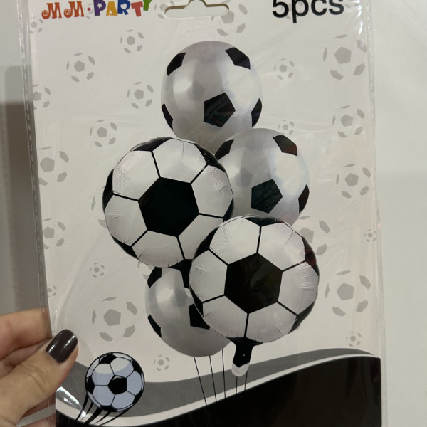 Producto - SET 5 GLOBOS PELOTA DE FUTBOL