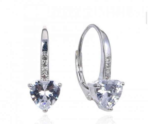 Producto - Argollas Brisura Corazón Plata 925