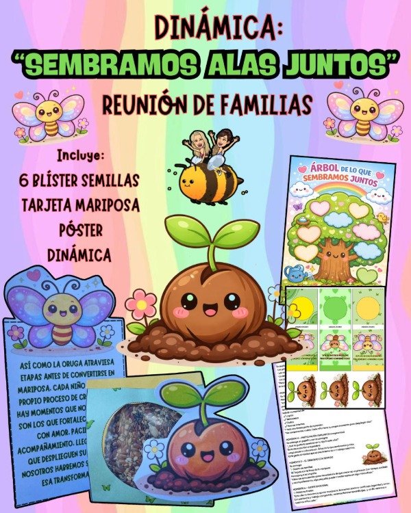 Producto - DINÁMICA. SEMBRAMOS ALAS JUNTOS. REUNIÓN DE FAMILIAS
