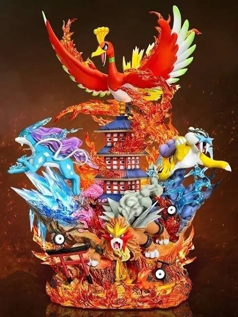 Producto - Diorama Pokemon Legendarios HO-HO 40cm
