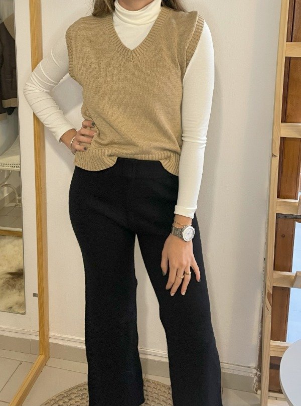 Producto - Pantalón tejido NEGRO