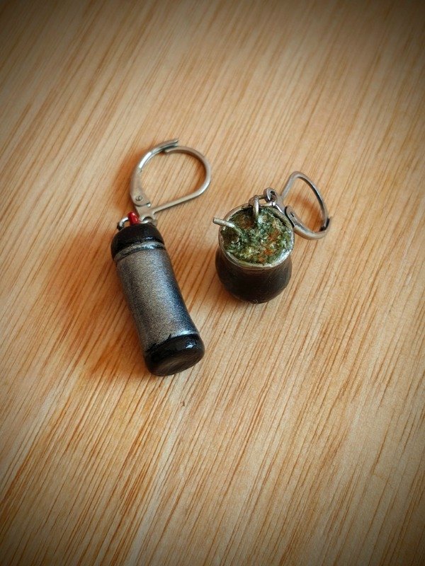 Producto - Aros colgantes- termo y mate clasico