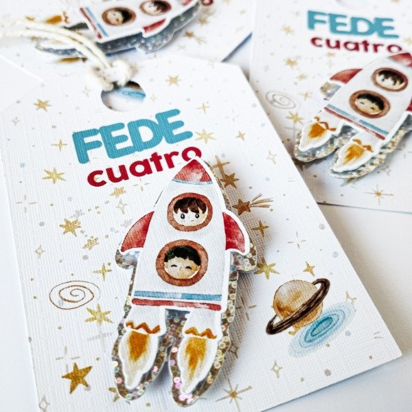 Producto - Tags 3D personalizados x 9 UNIDADES