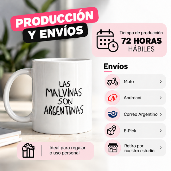Producto - Taza de Cerámica Las Malvinas son Argentinas - DTF UV - 2