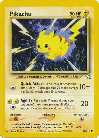Producto - Pikachu (70/111) [Neo Genesis Unlimited]