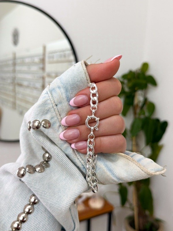 Producto - Pulsera acero blanco cierre marinero