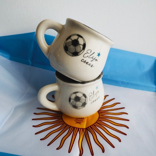 Producto - Taza Cachita "Ilusión Albiceleste" con Frase 'Elijo Creer'