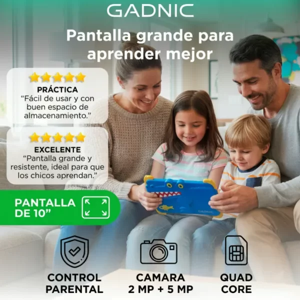 Producto - TABLET GADNIC 10 64GB 4GB RAM CON FUNDA LAPIZ Y ACCESORIOS TABI0005 - 2