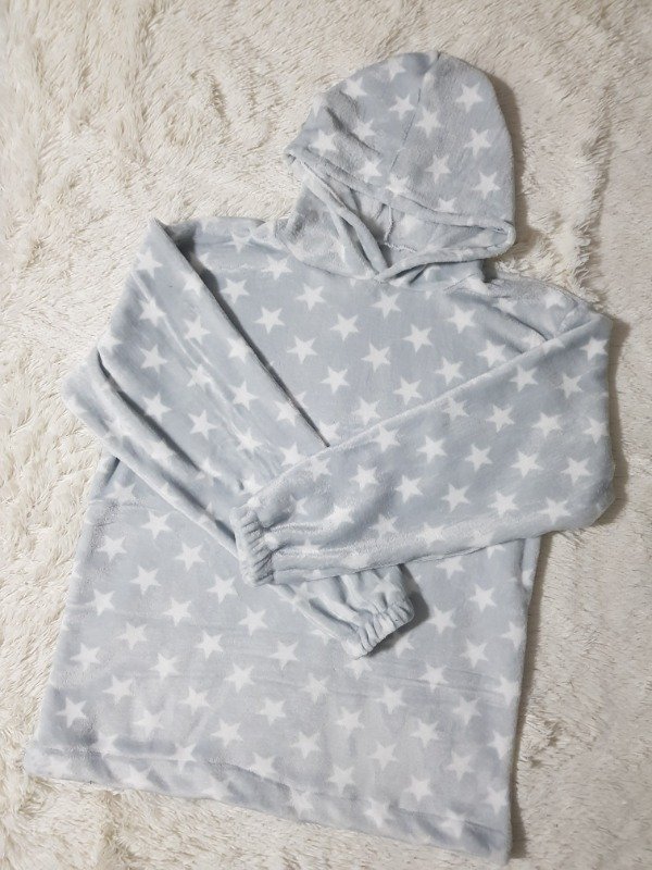 Producto - Maxi Buzo Polar Soft Estrellas Gris