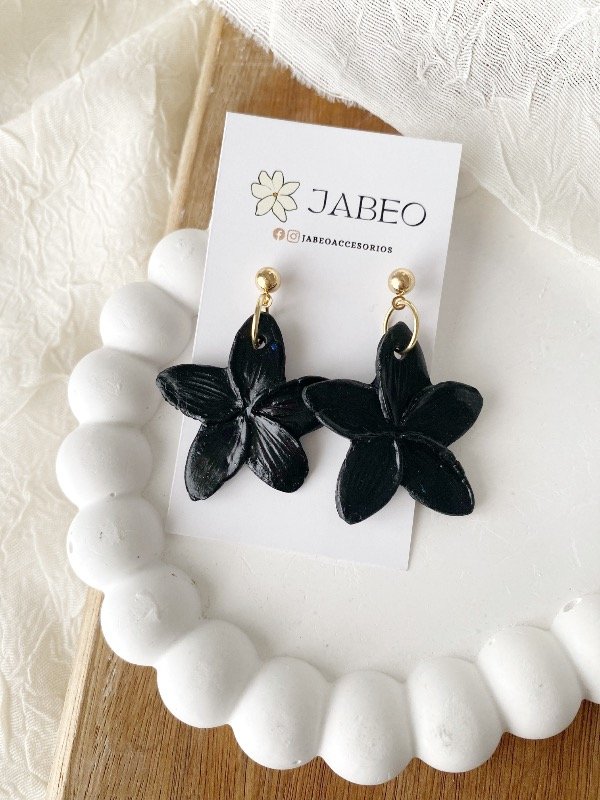 Producto - Aros florecidas black