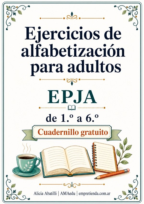 Producto - ALFABETIZACIÓN ACTIVIDADES EPJA (Material Gratuito)