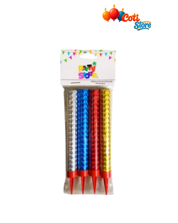 Producto - Vela Bengala Holográfica 12cm x4 Unidades