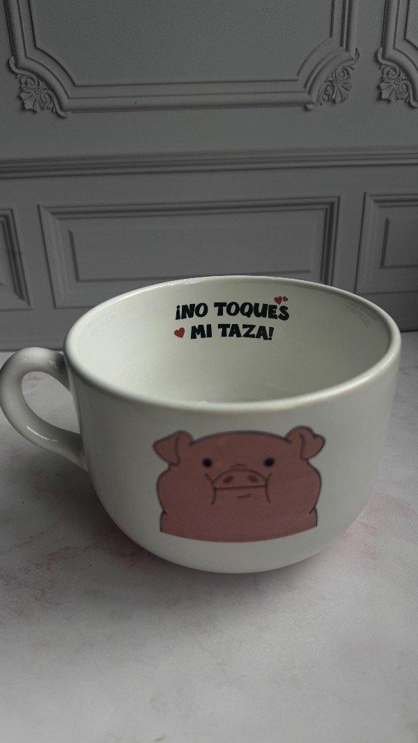 Producto - Tazon blanco 600cc - CERDITO - 1