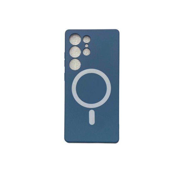Producto - Funda Magnetica Magsafe Silicona Para Samsung S25 Ultra Color Azul