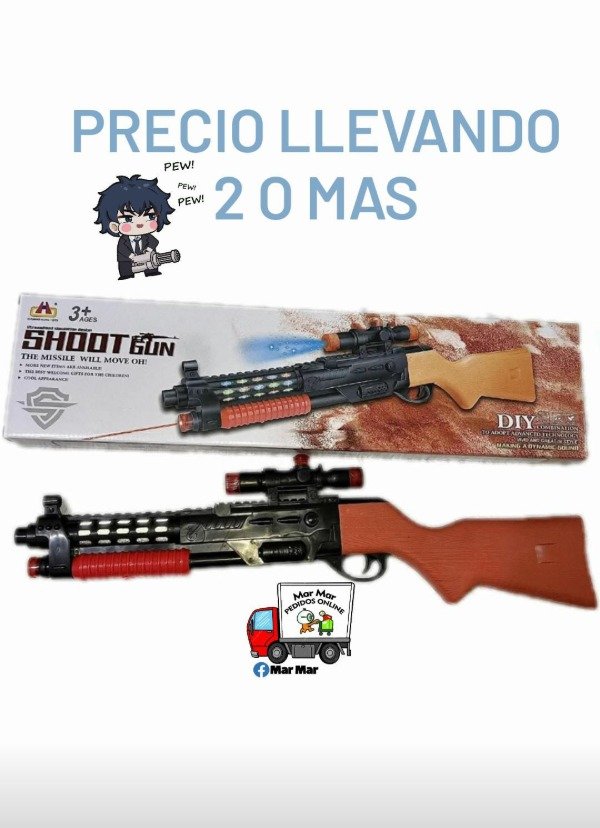 Producto - Rifle con luz y sonido (cantidad)