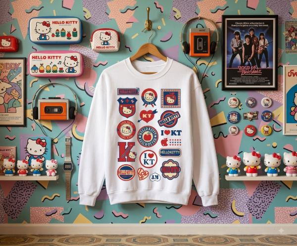 Producto - Buzo Frisa Hello Kitty Logos Blanco