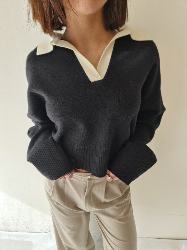Producto - SWEATER ESCOTE V LISO