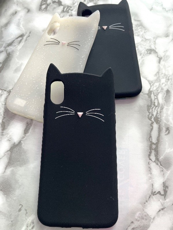Producto - Funda silicona gatito negro ip Xs max