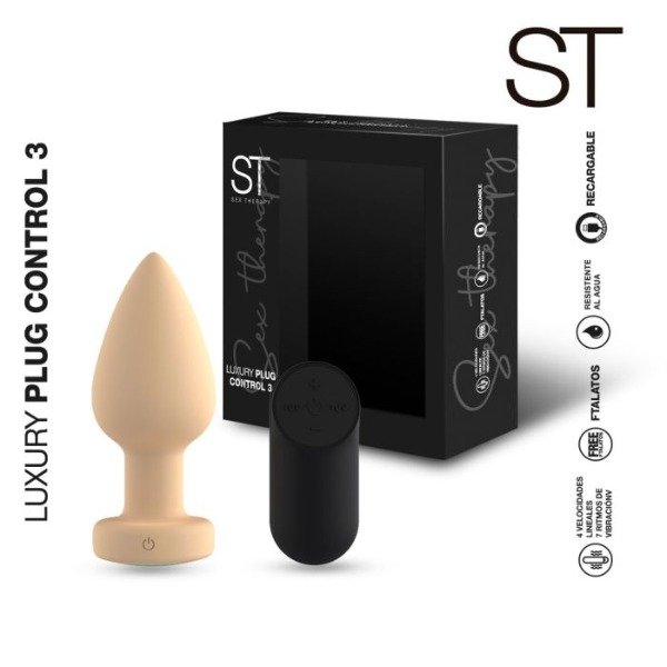 Producto - Vibrador anal LUXURY PLUG 3 - 19002-A
