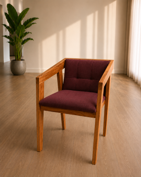 Producto - SILLA IMPERIAL EN MADERA PARAÍSO CON PANA PREMIUM