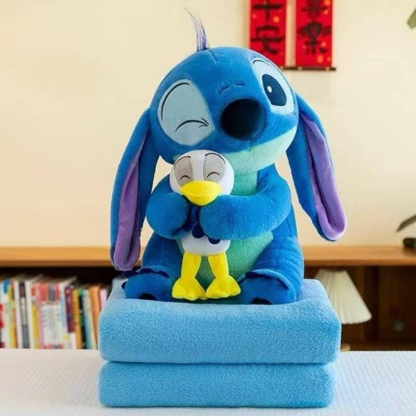 Producto - Peluche con Manta. Stitch con muñeco