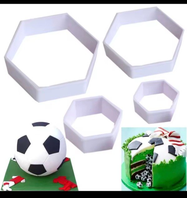 Producto - Set 4 cortantes pelota Hexagonales