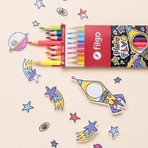 Producto - Lapices de Color Filgo X 8 Fluo PN401 E8 FLU - 2