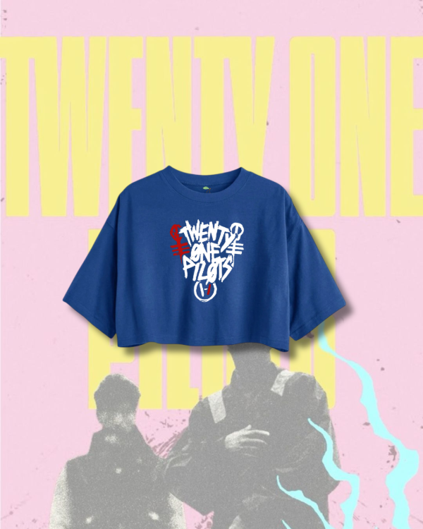 Producto - Twenty One Pilots - Crop top azul