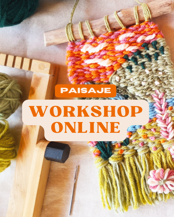 Producto - Workshop Online de Telar Decorativo Tapiz Paisaje: Video tutorial + Guía PDF - 0