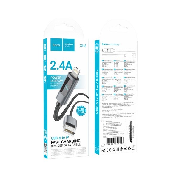 Producto - cable hoco power display tipo c a ligthning - 0