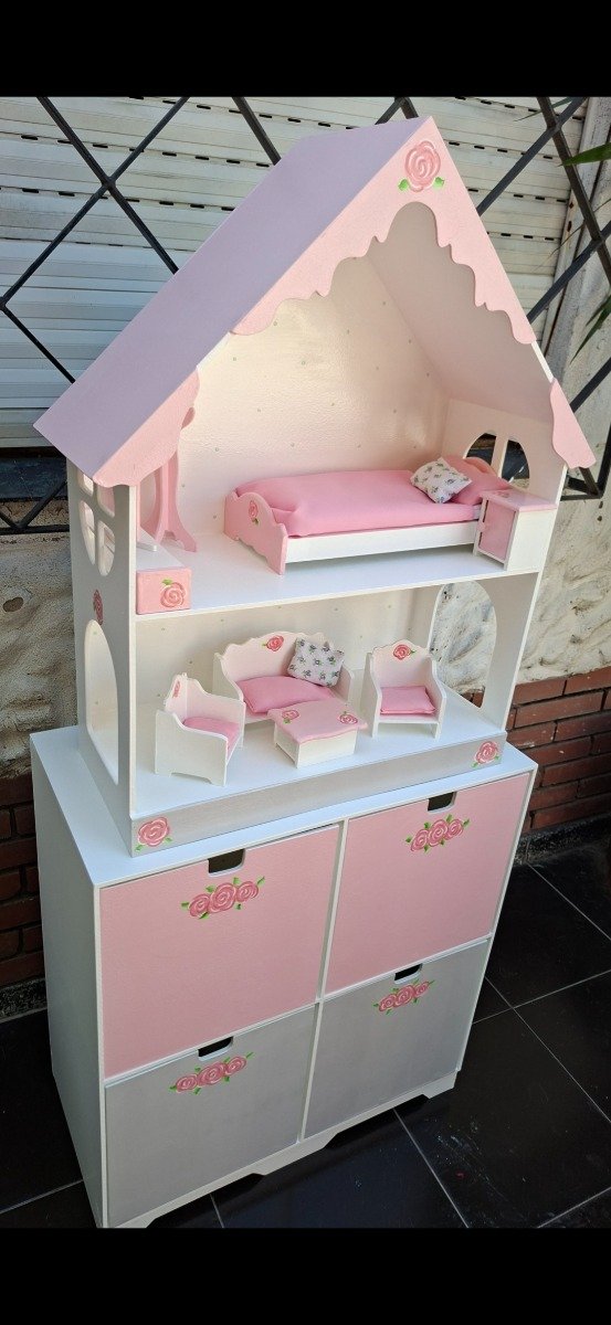 Producto - MUEBLE JUGUETERO MAS CASITA DE MUÑECAS - 2