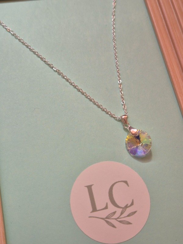 Producto - Collar dije cristal circulo