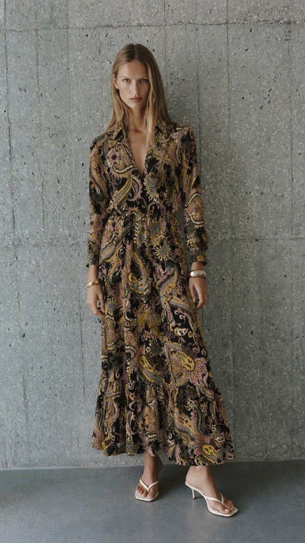 Producto - Vestido estampado midi Zara - 2