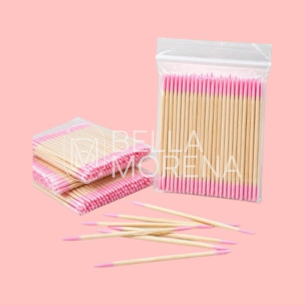Producto - Microhisopo de madera doble punta x100u
