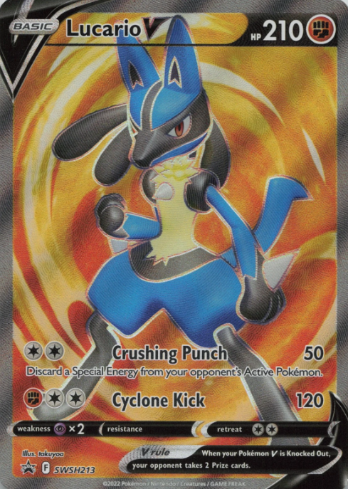 Producto - Lucario V - SWSH213 - Sword and Shield Promo