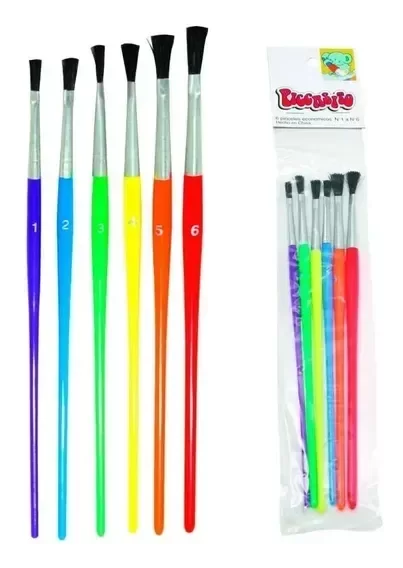 Producto - Pincel escolar Picasito x 6
