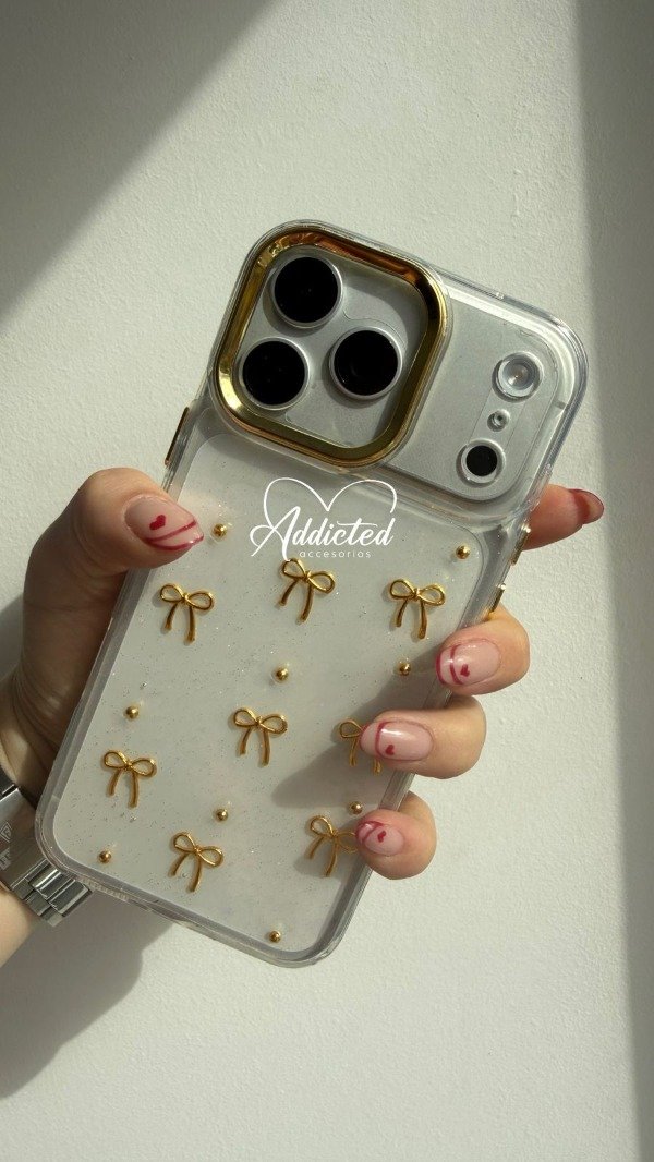 Producto - Case moños dorados